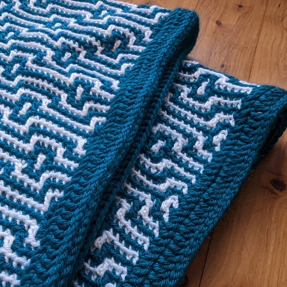 HANDMADE crochet baby afghan baby blanket - Picture 5 of 6